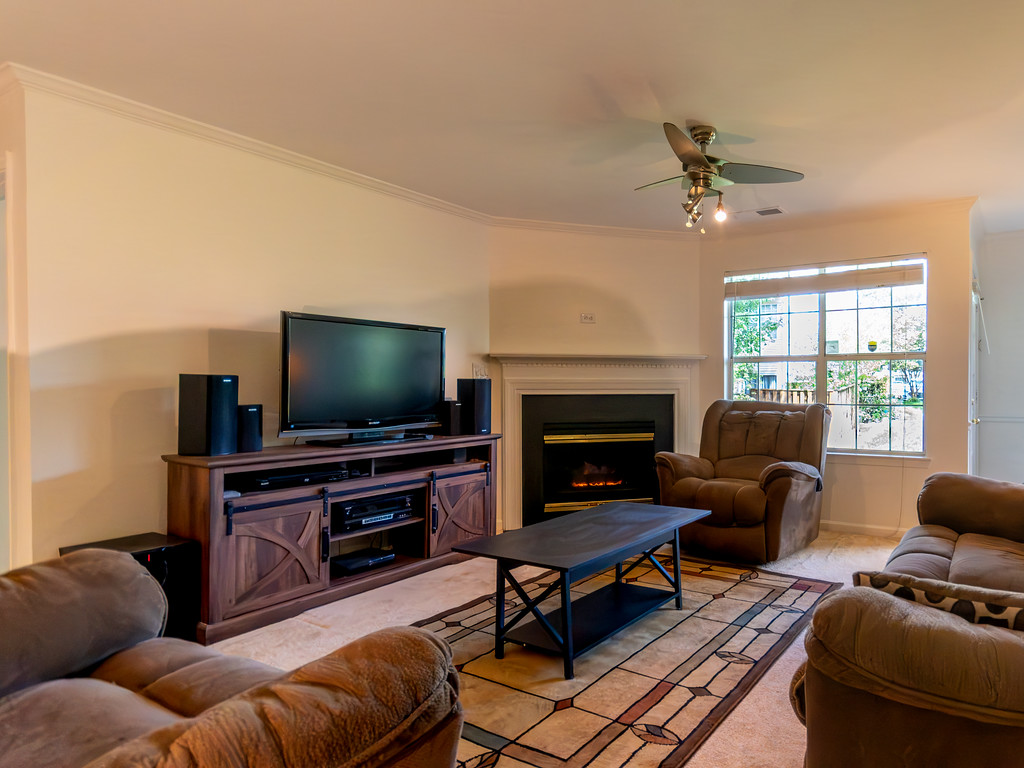 Professionally lit interior at a Koman property